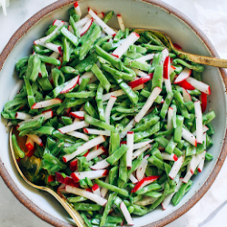 Snap Pea Radish Slaw